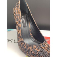 Kuum London 3 Farklı Model Deri Stiletto Kadın Topuklu Abiye Ayakkabı