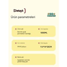 Niko Sevimli Kedi Pençe Büyük Kapasiteli Çift Içme Pipet Bardak (Yurt Dışından)