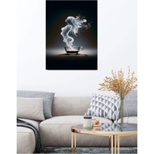 Kahveden Cıkan Kız Duman Tablo Ev Duvar Dekarasyon Süsü Hediyelik Ölçü Seçmeyi Unutmayınız :)