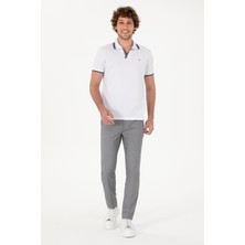U.S. Polo Assn. Erkek Slim Fit Gri Kanvas Pantolon 50299990-VR024