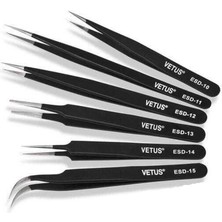 Vetus Hassas Elektronik Cımbız Seti Antistatik Çelik Tweezer Set