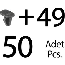 Alpha Auto Part Peugeot, Citroen için 50'li Toz Fitil Klips