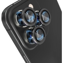 Etiget iPhone 13 Pro / 13 Pro Max Kamera Lens Koruyucu ''Safir Cam & Kolay Kurulum'' (Siyah)