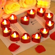 Ledli Mum - Smokeless Candles (24 Adet)