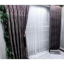 Nivemeshome Pera V-5301 1/3 Sık Pileli Fon Perde Apm