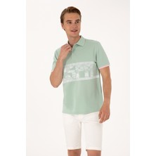 U.S. Polo Assn. Erkek Regular Fit Su Yeşili Polo Yaka Tişört 50306804-VR048