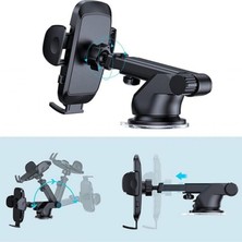 Hobimtek Hb-39 Otomatik Klipsli Araba Telefon Tutucu Ayarlanabilir Cam ve Torpido Için Yüksek Kalite Tutucu