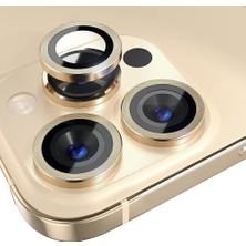 Etiget iPhone 13 Pro / 13 Pro Max Kamera Lens Koruyucu ''Safir Cam & Kolay Kurulum'' (Altın)