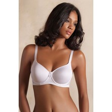 Beyaz  Toparlayıcı Desteksiz Tek Sütyen 1950 Yeni