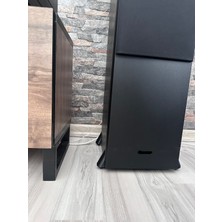Kule Hoparlör Ayak Seti  Uyumlu  Şık Tasarım (8 Adet Set) Siyah