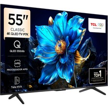 TCL 55P7K 55'' 139 Ekran Uydu Alıcılı 4K Ultra HD QLED Google TV