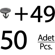 Alpha Auto Part Mazda için 50 Adet Fitil Klips