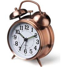 Nostaljik Metal Çalar Masa Saati Orta Boy