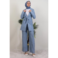 Giza Store Başak Pantolonlu Takım Bebe Mavi