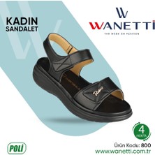 Kadın Sandalet Spor Günlük Kullanıma Uygun Cırtlı Comfort Taban Sandalet