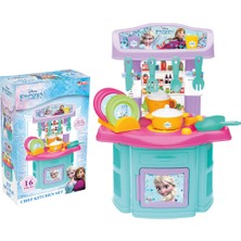 Dede Frozen Karlar Ülkesi Şef Mutfak - Elsa Anna Oyuncak Mutfak Seti