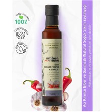 Acı Kırmızı Biber&sarımsak Çeşnili Naturel Sızma Zeytinyağı 250 ml