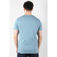 2122 Üç Düğme Hakim Yaka Ribana Modern Fit T-shirt