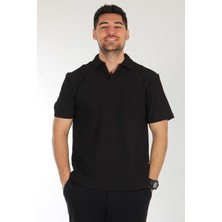 Mckanzie 6509 Yakalı Cepli Krinkıl T-Shirt