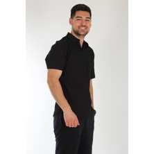 Mckanzie 6509 Yakalı Cepli Krinkıl T-Shirt