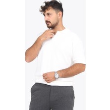5763 Kaşkorse Görünümlü Ribana Düğmesiz Polo Yaka T-Shirt