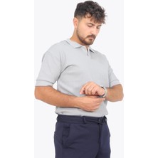 Mckanzie 5763 Kaşkorse Görünümlü Ribana Düğmesiz Polo Yaka T-Shirt