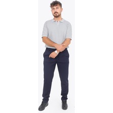 Mckanzie 5763 Kaşkorse Görünümlü Ribana Düğmesiz Polo Yaka T-Shirt
