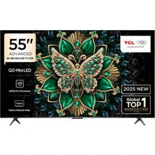 TCL 55C6K 55'' 139 Ekran Uydu Alıcılı 4K Ultra HD MiniLED Google TV