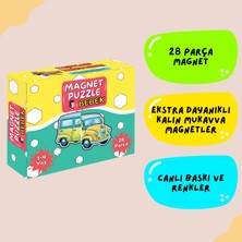 2’si 1 Fiyatına Magnet Puzzle Bebek Seti – Hayvanlar + Araçlar