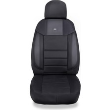Dacia Logan Araçlara Uyumlu Oto Koltuk Kılıfı Seti - Violet Siyah