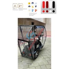 Motor Tente Market Arora Rüzgar TDR41-Z - Üç Tekerli Motor Brandası - Siyah