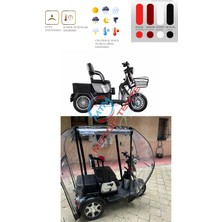Motor Tente Market Arora Rüzgar TDR41-Z - Üç Tekerli Motor Brandası - Siyah
