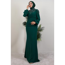 Giza Store Nehir Tesettür Elbise Yeşil