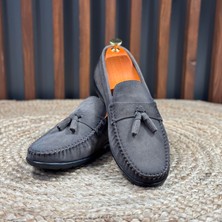 Içi Naturel Deri Dışı Süet Loafer Ayakkabı M1249