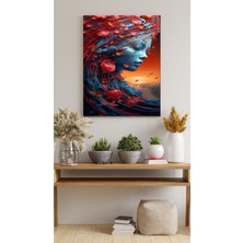 Yağlı Boya Kız Kanvas Tablo Ev Duvar Salon Oda Ofis Dekarasyon Süsü Ölçü Seçmeyi Unutmayınız :)