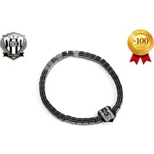 Beşiktaş Kare Hematit (4 Mm) Doğaltaş Bileklik