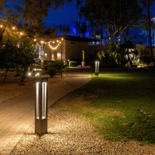 Orvia Led’li Alüminyum Dış Mekan Bahçe Aydınlatması | 60 cm Yürüyüş Yolu Bollard Aydınlatma