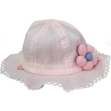 Kitti Kız Bebek Çocuk Aksesuarlı Yazlık Fötr Şapka (1-3 Yaş)