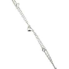 Taca Jewellery |  925 Ayar Gümüş Kalp Mıknatıslı Çift Bilekliği