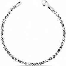 Taca Jewellery | 925 Ayar Gümüş Arnavut Zinciri Erkek Gümüş Bileklik