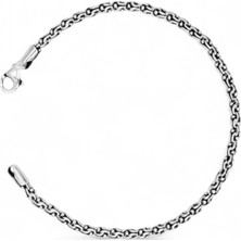 Taca Jewellery | 925 Ayar Gümüş Arnavut Zinciri Erkek Gümüş Bileklik
