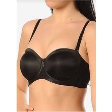 Kadın Siyah Çıkartılabilir Askılı Straplez Toparlayıcı Sütyen B/c Cup 1680