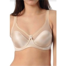 Kadın Balenli Süngersiz Üstü Tüllü Minimizer Toparlayıcı Sütyen