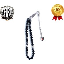 Beşiktaş Siyah Akik Doğaltaş Tespih