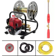 Gardenpro GP-900/4T Makaralı 4 Zamanlı Ilaçlama Makinesi 25 Metre Hortumlu