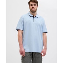 Jack&jones 12143859 Jjepaulos Polo Yaka Noos Battal Buyuk Beden Kısa Kol Tshırt