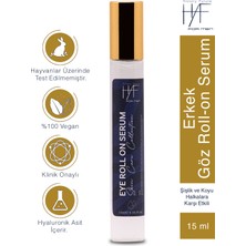Erkeklere Özel Göz Roll-On Serumu ve Koyu Halkalara Karşı Etkili Hızlı Emilim 15ML