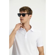 Polo Yaka Regular Fit Nakışlı Pamuklu Tişört