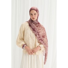 Cs Camellia Scarf Viena Ipek Krep Şal - Gül Kurusu