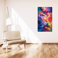 Bohem Tablo Aura Spiritüel, Canlı Renkler, Soyut Bohem Duvar Sanatı Çerçevesiz Tablo